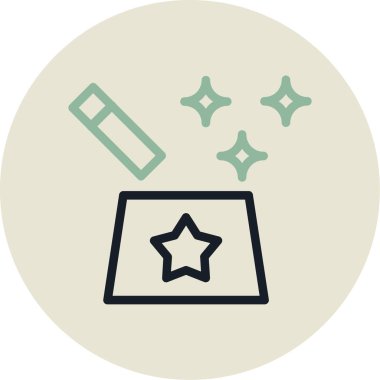 Yıldız simgesi vektör illüstrasyonu