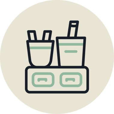 Bir okul simgesinin vektör illüstrasyonu