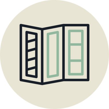 Modern simgenin vektör illüstrasyonu