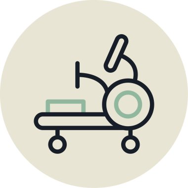 Scooter ikonu. vektör illüstrasyonu