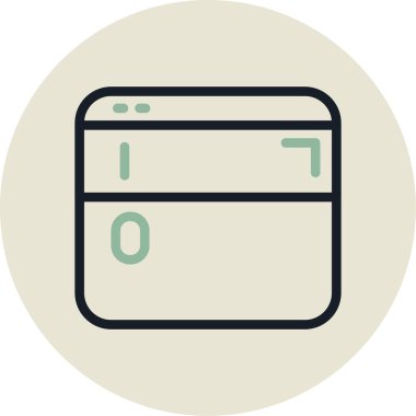 Kredi kartı ikonu vektör illüstrasyonu