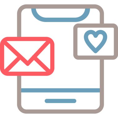 e-posta zarfı mesaj simgesi - aşk kategorisi