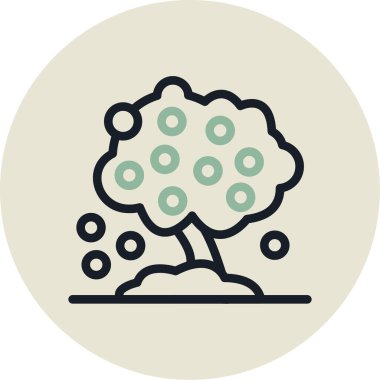 Vektör Ağacı Simgesi illüstrasyonu