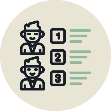 Bir grup insanın vektör çizimi