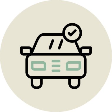 araba simgesi vektör illüstrasyonu