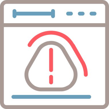 Alarm uyarısı simgesi - dış hat biçiminde