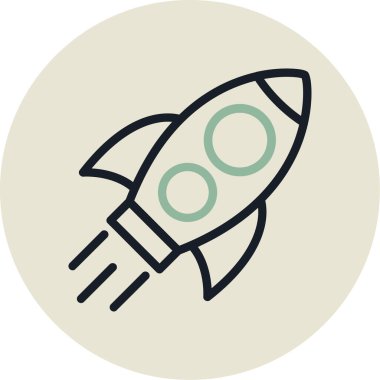 Roket simgesini ana hatlarıyla yükle