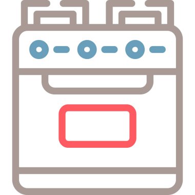 Benzin istasyonu. Basit resimleme