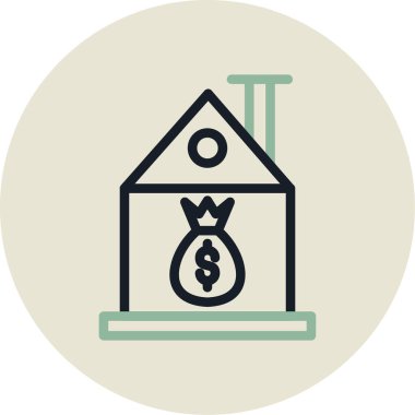 ev simgesi vektör illüstrasyonu