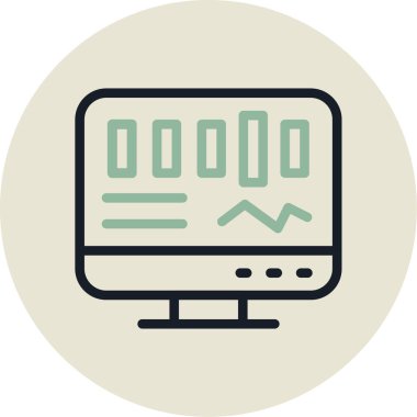 bilgisayar simgesi vektör illüstrasyonu