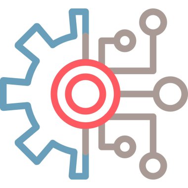 Teçhizat Web simgesi basit illüstrasyon