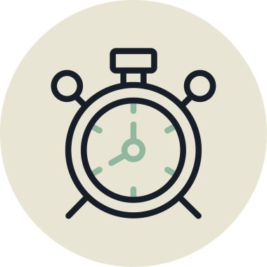 Saat. Web simgesi vektör illüstrasyonu