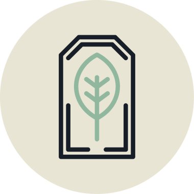 Bitki. Web simgesi basit illüstrasyon