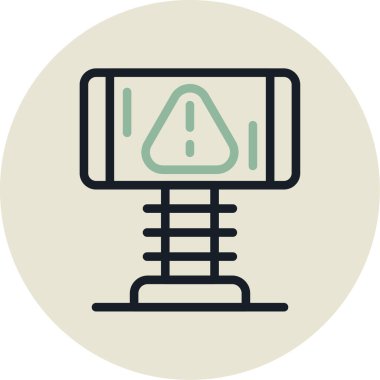 Modern bir simgenin vektör illüstrasyonu