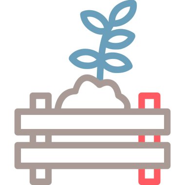 Ağaç. Web simgesi basit illüstrasyon