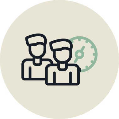 Ekip çalışması simge vektör çizim