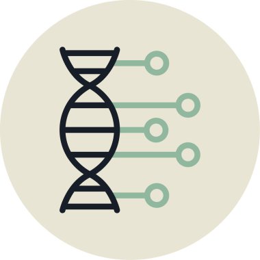 dna. Web simgesi basit illüstrasyon