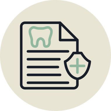 Modern diş simgesinin vektör illüstrasyonu