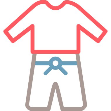 Kırmızı kurdeleli bir adamın vektör çizimi