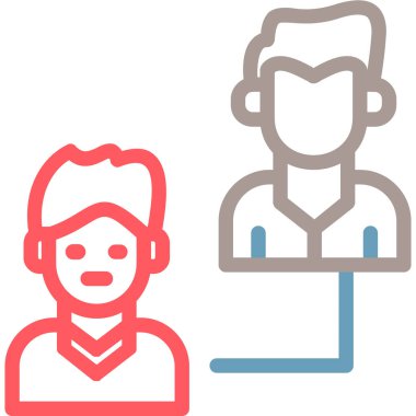 Maske simgesi olan adam, vektör çizimi