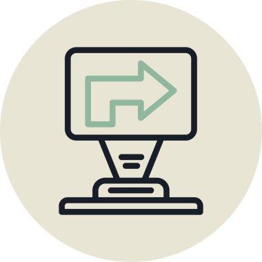 Bilgisayar. Web simgesi basit illüstrasyon