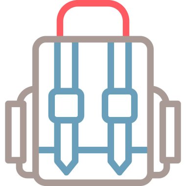 çanta simgesi vektör illüstrasyonu