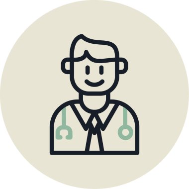 İnsan simgesinin vektör illüstrasyonu