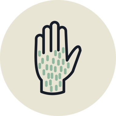 Palmiye simgesi, vektör illüstrasyonu