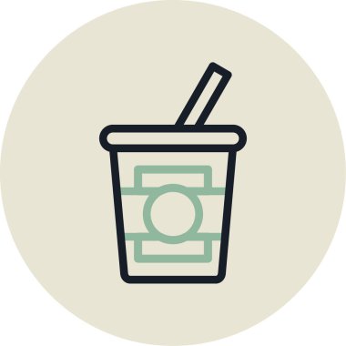 içecek simgesinin vektör illüstrasyonu