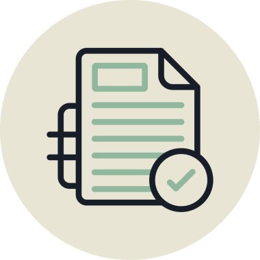 kontrol listesi simgesi doldurulmuş - taslak biçimi