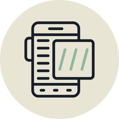 Akıllı telefon simgesi. vektör illüstrasyonu