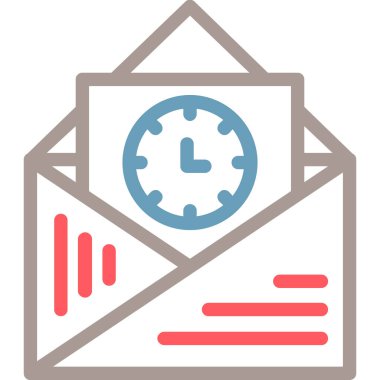 Saat. Web simgesi basit tasarım