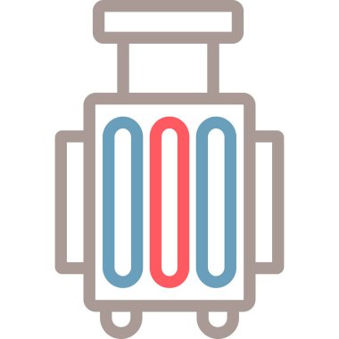 Hava yolculuğu. Basit illüstrasyon