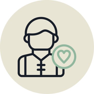 Bir doktor simgesinin vektör çizimi