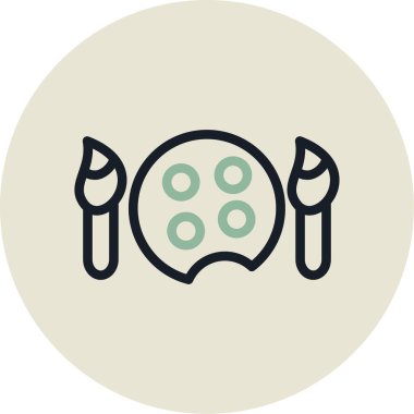 Gıda simgesinin vektör illüstrasyonu