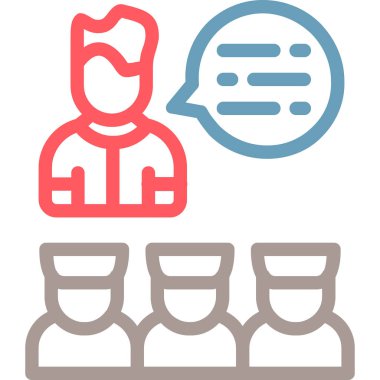 Bir grup insanın vektör çizimi