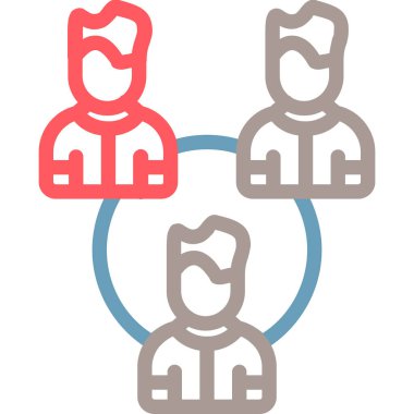 toplum modern simgesi, illüstrasyon vektörü