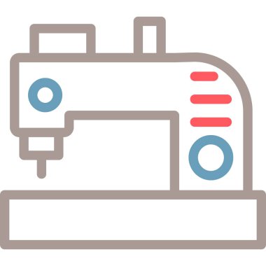 - Makine. Web simgesi basit illüstrasyon