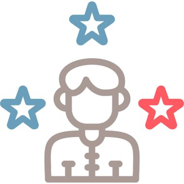 Yıldız. Web simgesi basit illüstrasyon