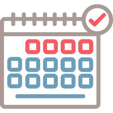 Doldurulmuş özet biçiminde takvim tarihi olay simgesi