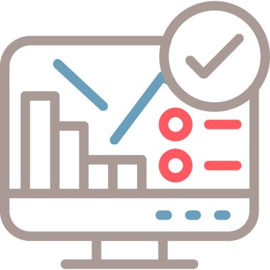 İş analizi vektör simgesi