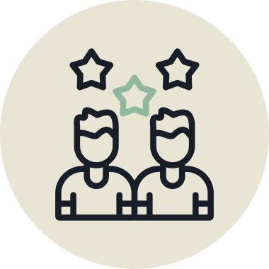 Takım simgesi vektör illüstrasyonu