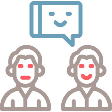 Müşteri servisi vektör simgesi. Ticari hizmet için basit müşteri servis simgesi çizimi.