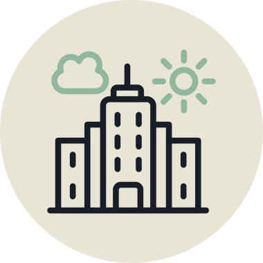 Bulut simgesi vektör illüstrasyonu