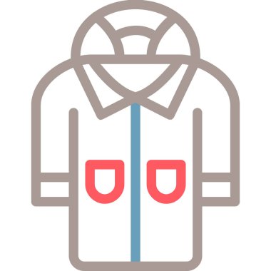 Sırt çantası. Web simgesi basit illüstrasyon