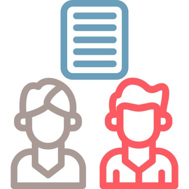 İnsanlar. Web simgesi basit illüstrasyon