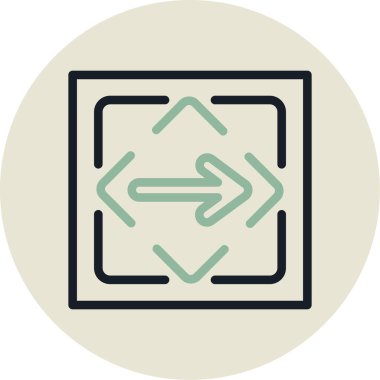 ok simgesi vektör illüstrasyonu