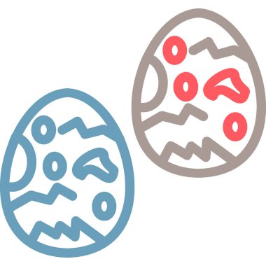 Yumurta. Web simgesi basit illüstrasyon