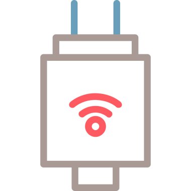 düz biçimli ağ internet bağlantısı simgesi