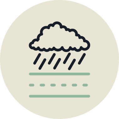 Bulut. Web simgesi basit illüstrasyon